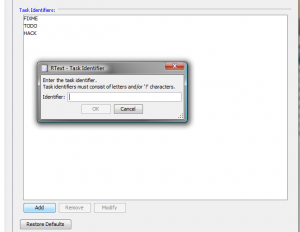 Adding a new Task Identifier