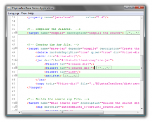 XML Code Folding